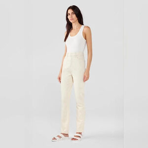 Triarchy Women's off-white High-Rise Skinny Jeans Pants Size 29